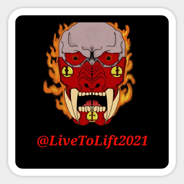 Demonic Power Sticker by Live To Lift